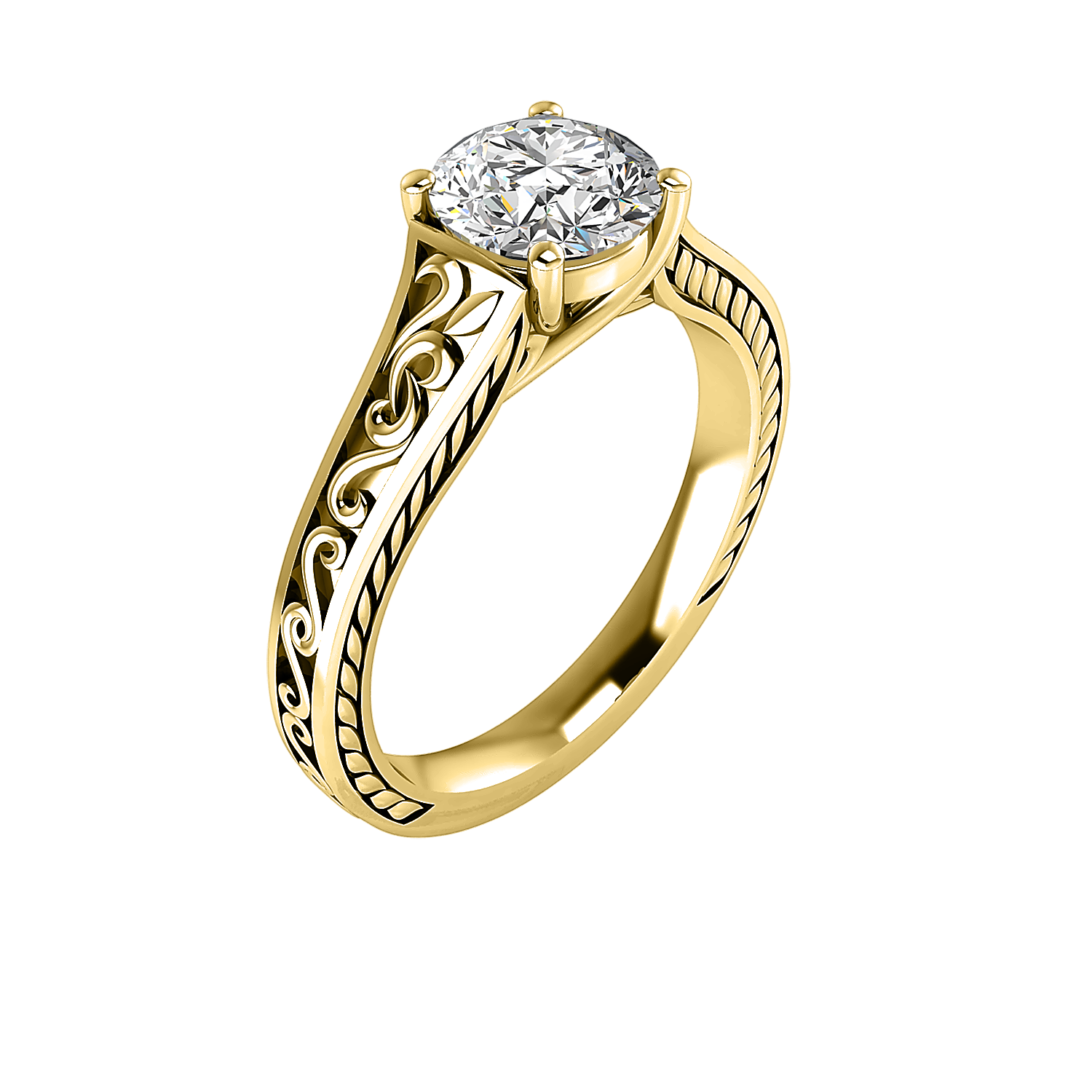 Emma 4 Prong Solitaire Engagement Ring